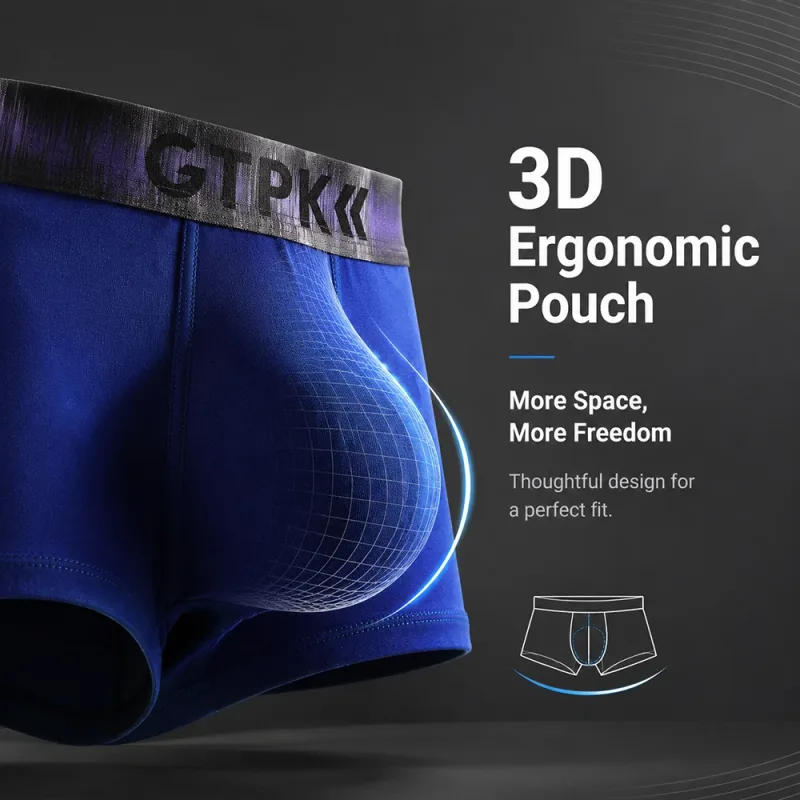 1/3PCS 95% Cotton Soft Comfortable Lingeries for Man High Stretch Men's Underwear Breathable Antibacterial 3D Mesh Pouch Briefs