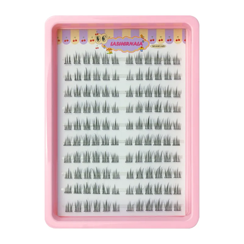 10 Rows Cat Eye Single Cluster Fake Eyelashes Natural Cosplay Makeup False Eyelashes Self-adhesive Natural Wispy Lash Extension — image 21