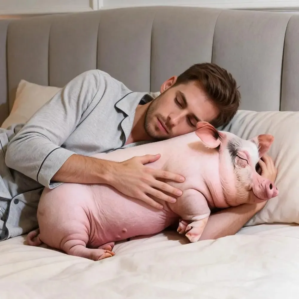 Comfortable Material Animal Body Pillow PP Cotton Filled 40cm Size Animal Cushion Soft Texture Cute Design Pig Keychain For