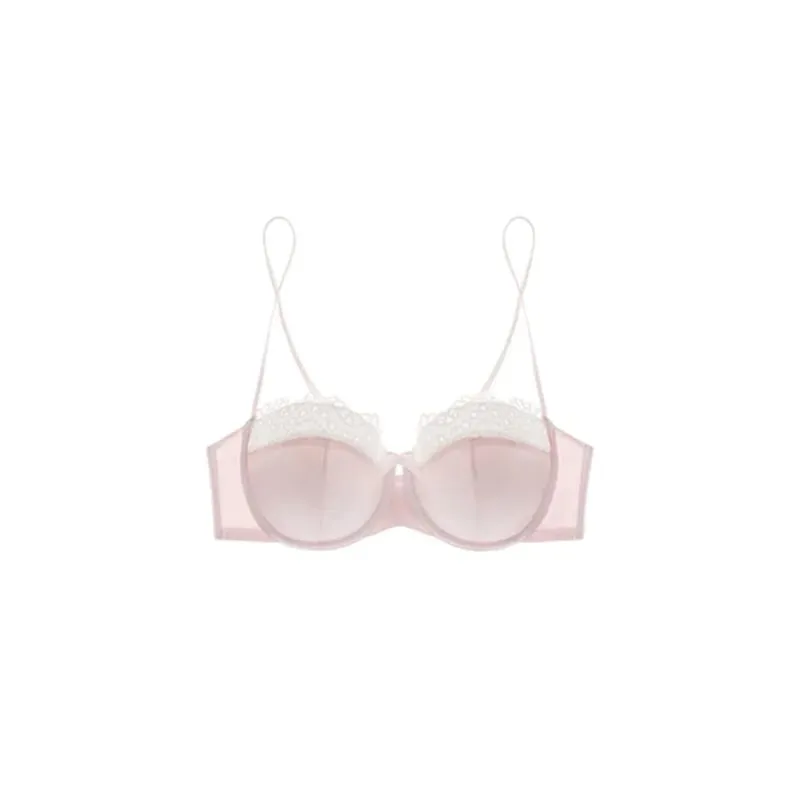 Sophisticated Sensual Lace Lingerie Women's Summer Bralette for Small Breasts Natural Shape No Empty Cup Beautiful Back Bra Set