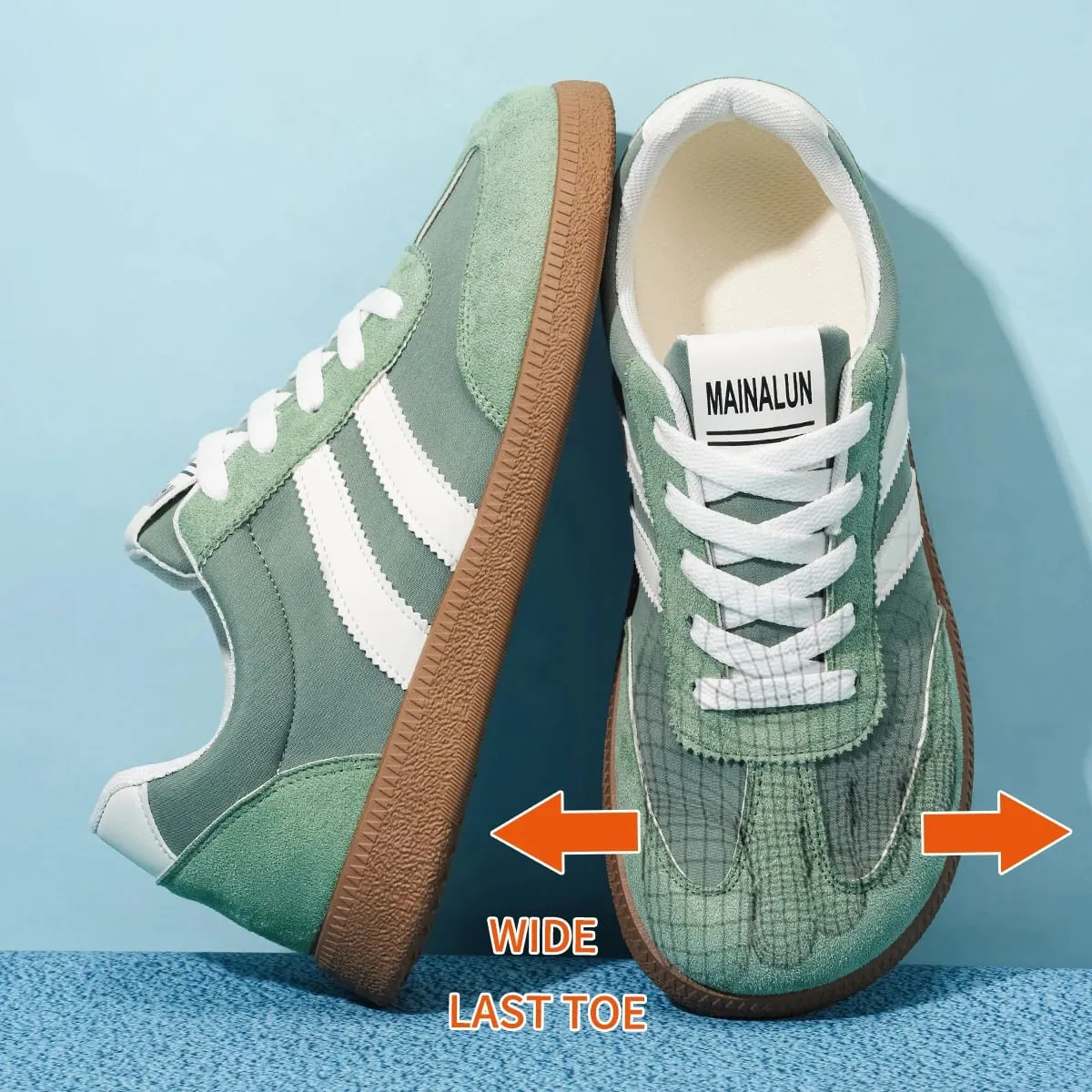 Men's Wide Width Sneakers - Large Size PU Upper & PVC Sole Low-Top Shoes Suitable for Indoor/Outdoor Work Travel Ca