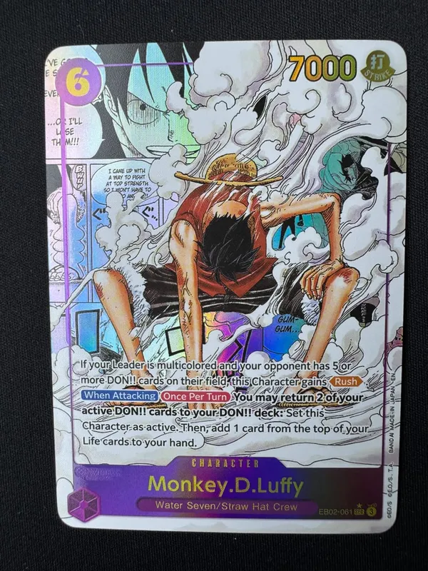 ONE PIECE Roronoa Zoro Monkey D. Luffy DIY Homemade Collection Card English Japanese Version Toys Christmas Birthday Gift
