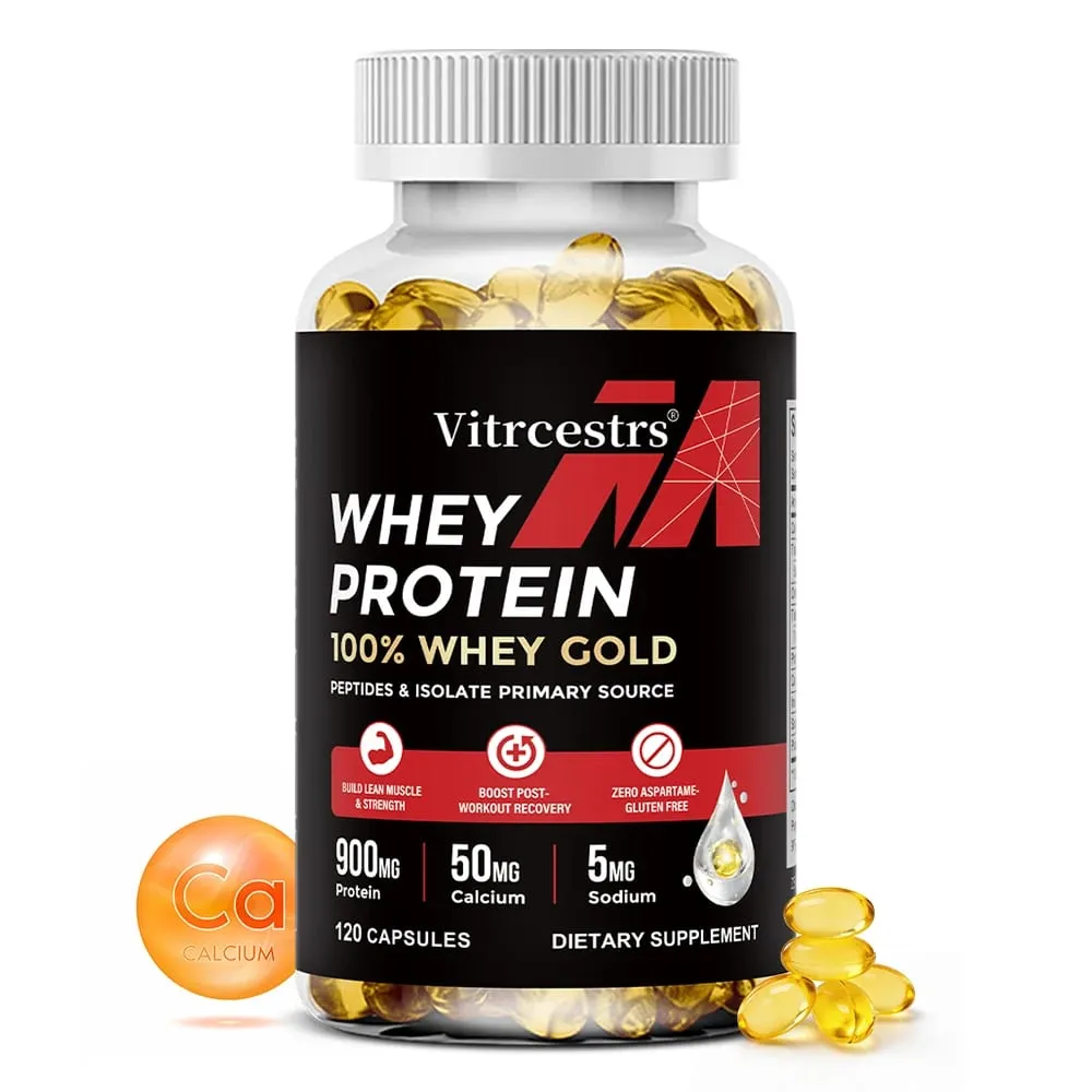 Whey Protein Capsules – High Concentration Promotes Post-workout Recovery Build Abdominal Muscle & Athletic