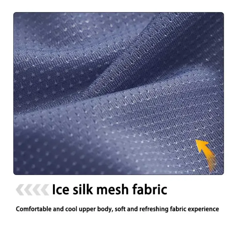 Slip en soie glacée pour hommes avec devant ouvert et taille réglable - Sous-vêtements respirants sexy d'été pour un ajustement confortable — image 16