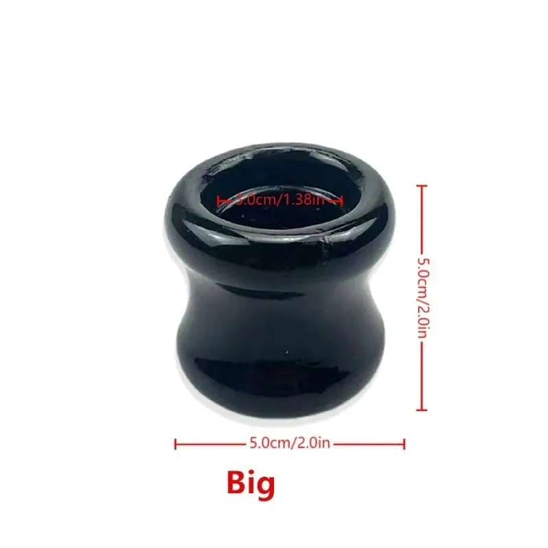 Stretcher Penis Rings Enlarger Erection Silicone Sleeves For Penis Enlargement Extender Testis Restraints Penis Rings Sex Toys