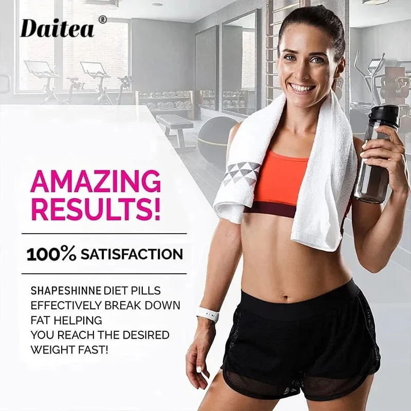 קפסולות בקרת תיאבון של Daitea - ויטמין C אורגני צ'יטוסן (90% DAC) חילוף חומרים להגביר את שריפת השומן דל שומן