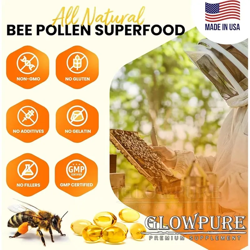 Bee Venom Extract Glucosamine & Turmeric Capsules for Joint & Muscle Health Enhanced Mobility Flexibility Comfort Supplement