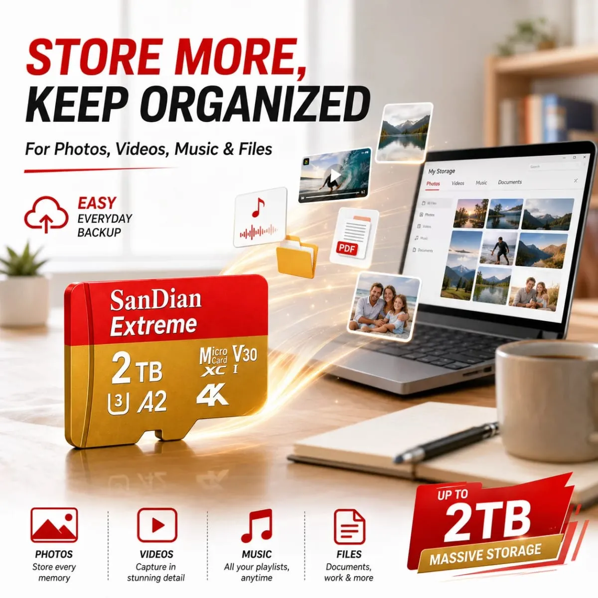 High-Speed 128GB Micro TF Card Class10 256GB Flash Card 512GB Memory Card for Smartphone Tablet