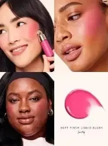 Zestaw do makijażu Rare Beauty Płynny rozświetlacz Pozostaje wilgotny i nie wysycha Róż w kremie Błyszczący, wilgotny naturalny róż w płynie