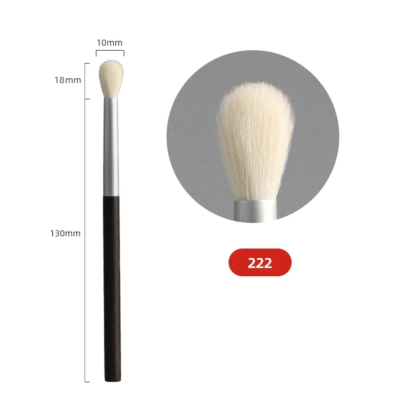 Ebony Handle Handmade Makeup Brushes 1pc Soft Saibikoho Goat Hair Face Powder Blush Eye Shadow Brush Professional Make Up Brush