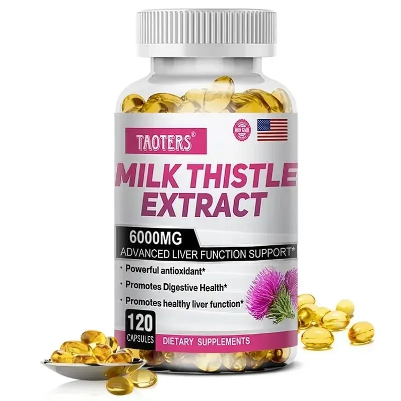 Milk Thistle with Dandelion Root - Liver & Kidney Health Support Supplement - Vegan Non-GMO Gluten Free
