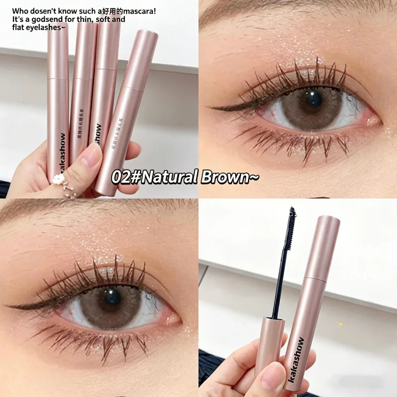 Kakashow Lengthening Mascara Waterproof Long‑Lasting Curling Eyelash Mascara Dense Separated Lashes Smudge‑Proof Eye Makeup