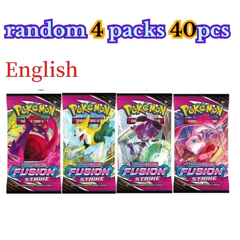 楽しい 40 ピースポケモンカードパック 4 セット日月バイオレット 151 英語トレーディングカードグッズおもちゃハロウィンギフトファンタジー SF