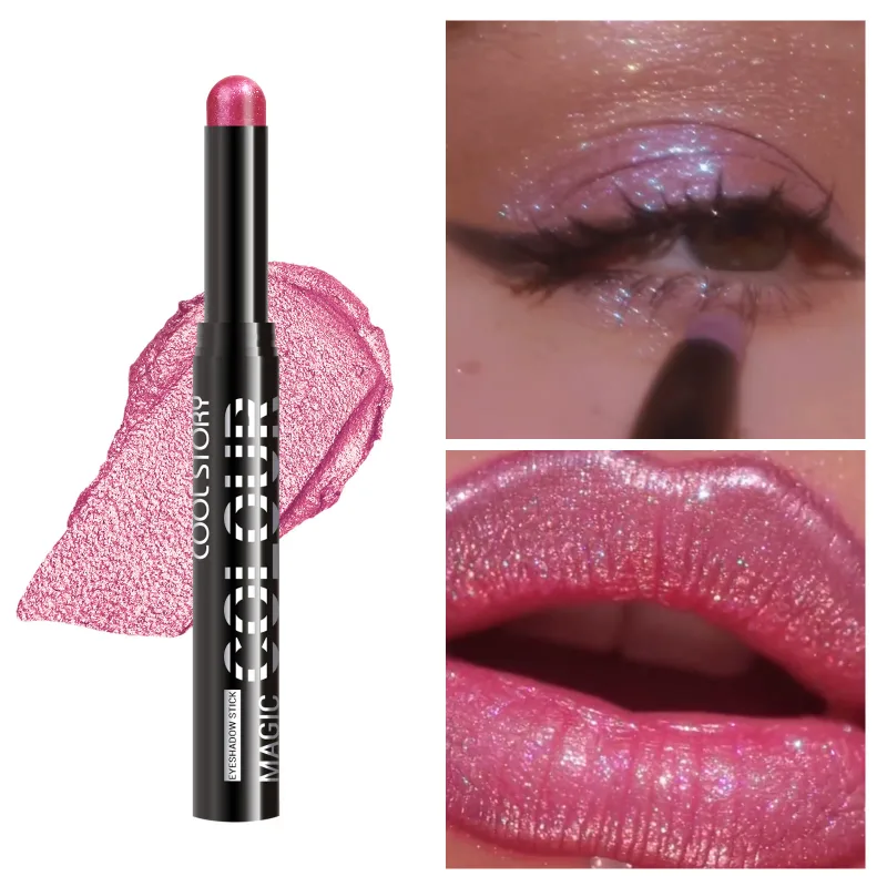 2 in 1 Eyeshadow Lipstick Stick Pencil Waterproof Glitter Brighten Matte Eye Shadow Makeup Pigment Eyeshadow Pen — image 19
