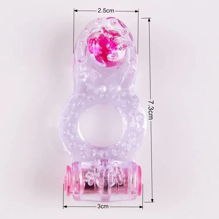 Triple Pasangan Kesenangan Ganda Penundaan Cincin Bergetar Cincin Stimulator Klitoris Ereksi Lebih Lama Ejakulasi Intens Mainan Seks untuk Pria