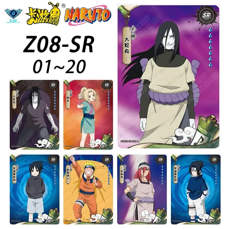 Kayou Naruto New T4W8 T2W9 Anime Rare Card Full Series ASP BP PU HR AR CR MR UR Complete Set Anime Collection Card Kids Toy Gift — image 20