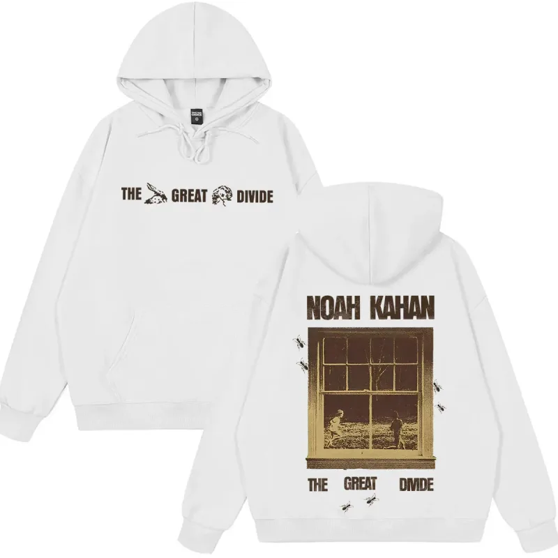 Noah Kahan The Great Divide Tour 2026 Graphic Hoodie Men Women Fashion Pullover Loose Casual Hip-hop High Quality Sweatshirts