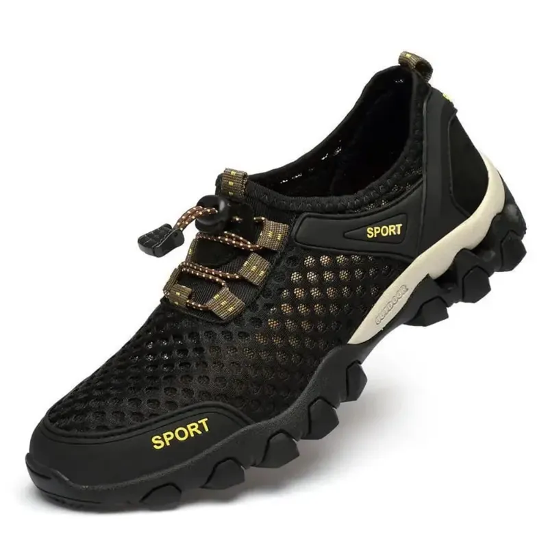 Breathable Mesh Summer Men Platform Sneakers Lightweight Casual Loafers Shoes for Running Tennis Hiking Outdoor Daily Wear