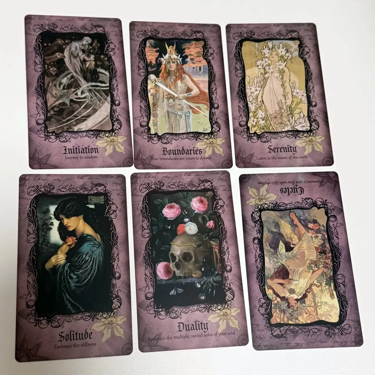 12*7cm Persephone Oracle Cards English 22 Pcs Shadow Work Goddess Deck Fortune Telling Toys