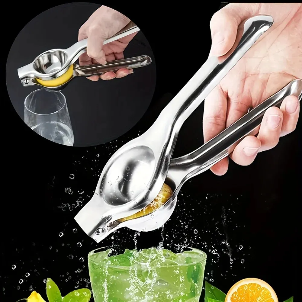 1pc Stainless Steel Lemon Juicer - Manual Efficient Juice Press Easy to Use for Home Use Fits Various Fruits Easy to Clean