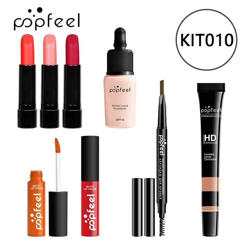 Christmas Makeup Gaveæske Foundation Eyeshadow Powder Long Lasting Lip Ink 27 stykker Fødselsdagsgaver Makeup til kvinder komplet sæt