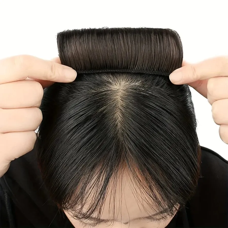 Synthetic Hair Invisible Bangs Pad High Straight Hair Up Comb False Hair Accessories Natural Hair Extension For Women Wig