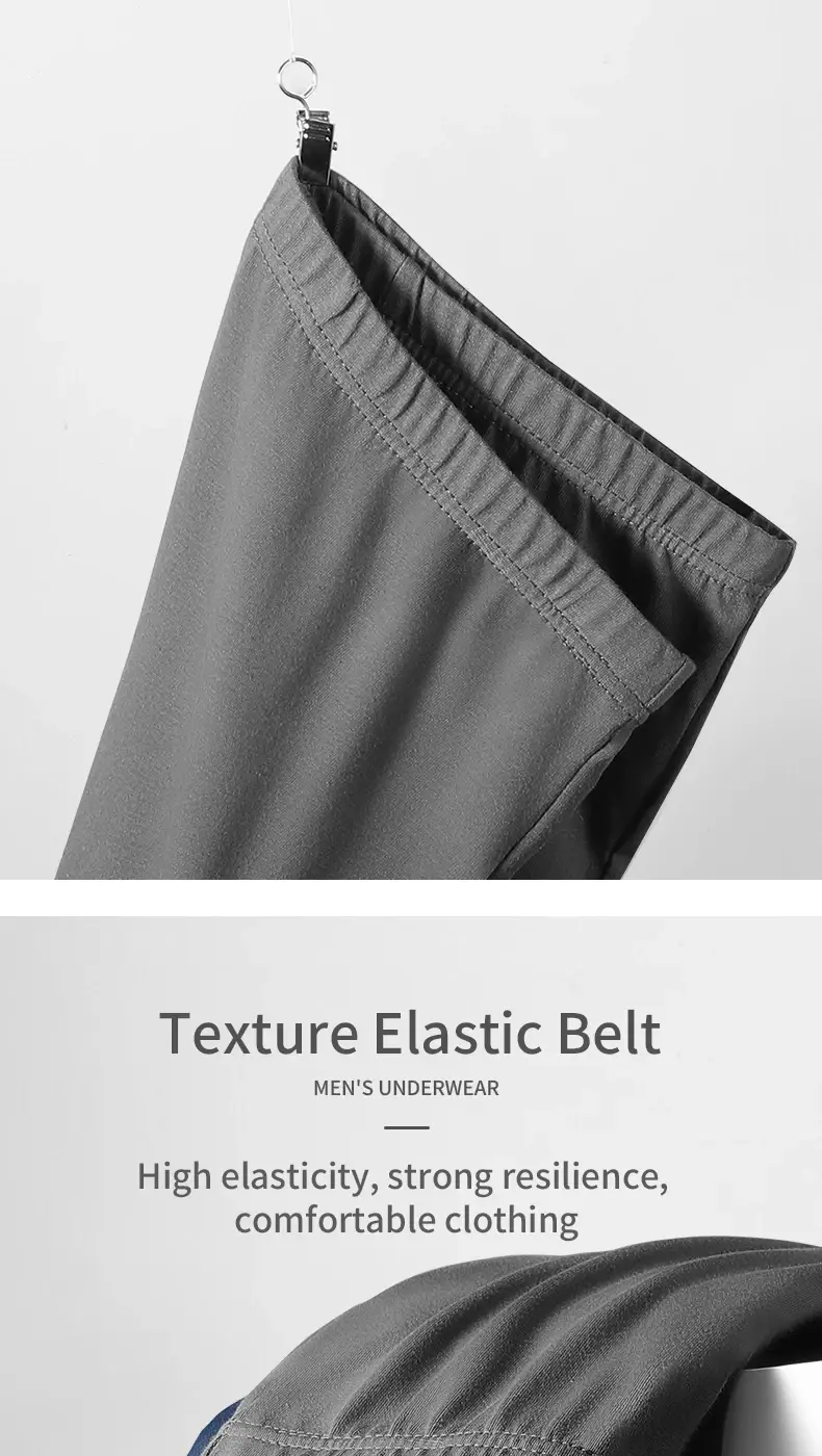 Lot de 3 Boxers de sport respirants en coton pur pour hommes, sous-vêtements d'été de grande taille, slips en coton fin pour garçons — image 5