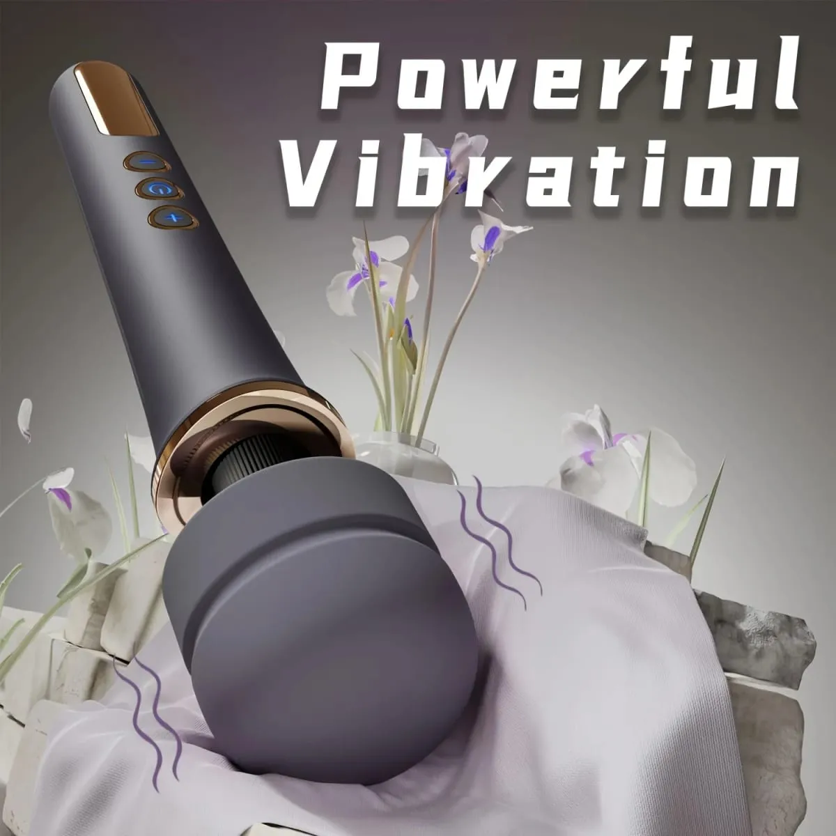 10 Speeds Powerful Handheld Cordless Magic Wand Vibrator for Women Big Vibrator Massager for G Spot Clitoris Stimulator Sex Toy
