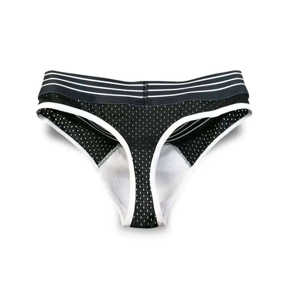 Roupa interior masculina sexy calcinha respirável carta impressa cintura baixa grande u bolsa cuecas masculinas malha alta elástica cuecas tanga