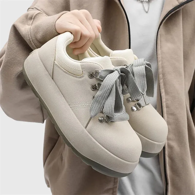 High Quality Men's Chunky Sneakers Skate Shoes Oversized Toe Casual Sneakers Comfortable Platform Shoes Footwear for Students