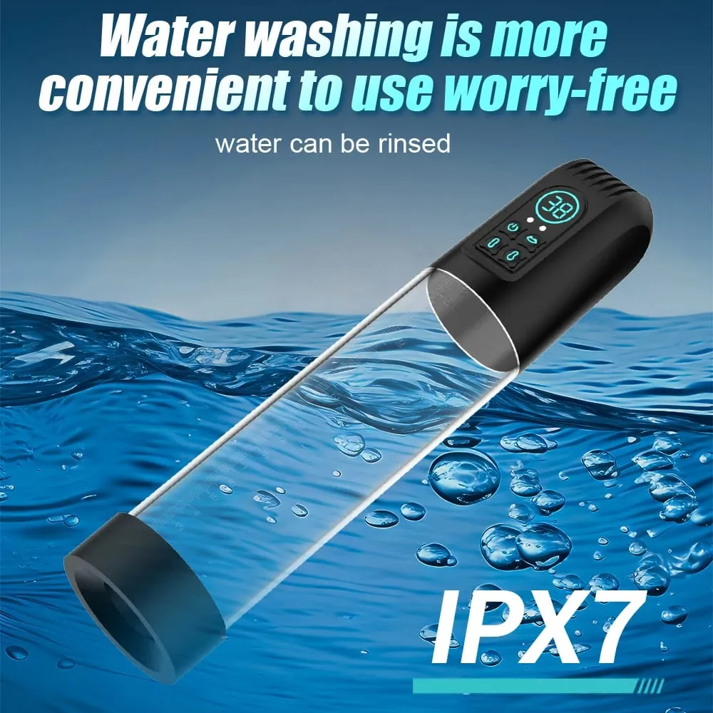 IPX7 Electric Penis Pump for Vacuum Pump Enlargement Extend Pump Waterproof 6 Suction Extender Enhancer Sex Toys for Men — image 6