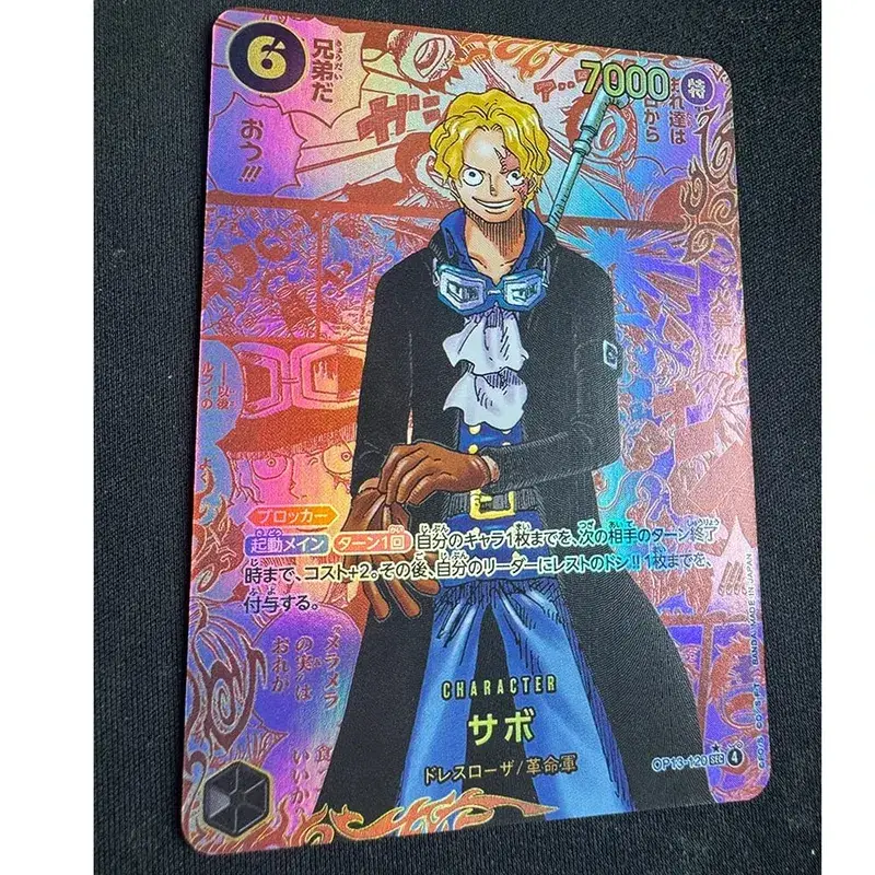 ONE PIECE Roronoa Zoro Monkey D. Luffy DIY Homemade Collection Card English Japanese Version Toys Christmas Birthday Gift