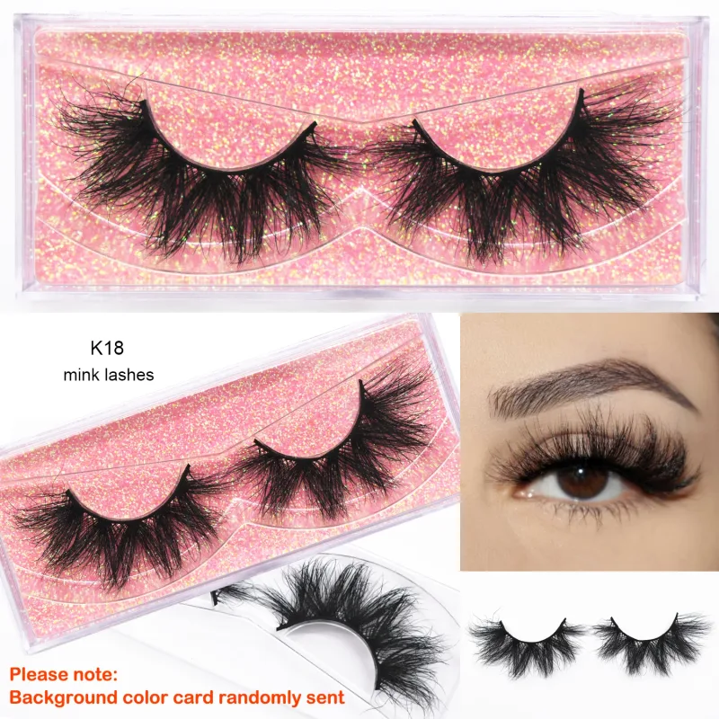 D20 Real Mink Lashes Eyelashes Extension Natural Long Winged Volume Eye Lashes Handmade Mink Fake Eyelash Makeup Lash