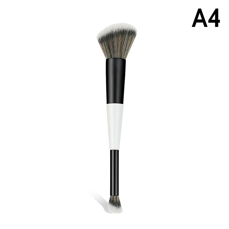 ✦ Dual-Ended Foundation Face Brush Double-ended Powder Blush Contour And Eyeshadow Concealer Makeup Brushes