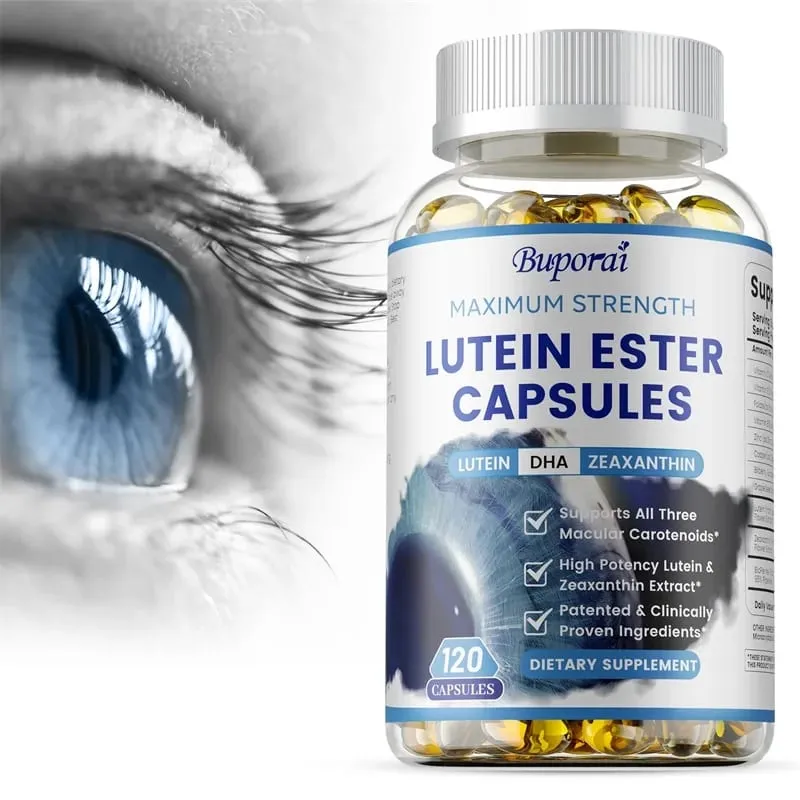 Lutein Ester Capsules - Support Eye Health Maintain Clear Vision Relieve Eye Fatigue Anti-oxidation Protect Against UV RaysS