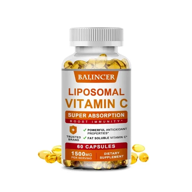 Liposomal Vitamin C 1500mg High Absorption Vitamin C Immune System & Collagen High Potency Fat Soluble Ascorbic Acid Supplement