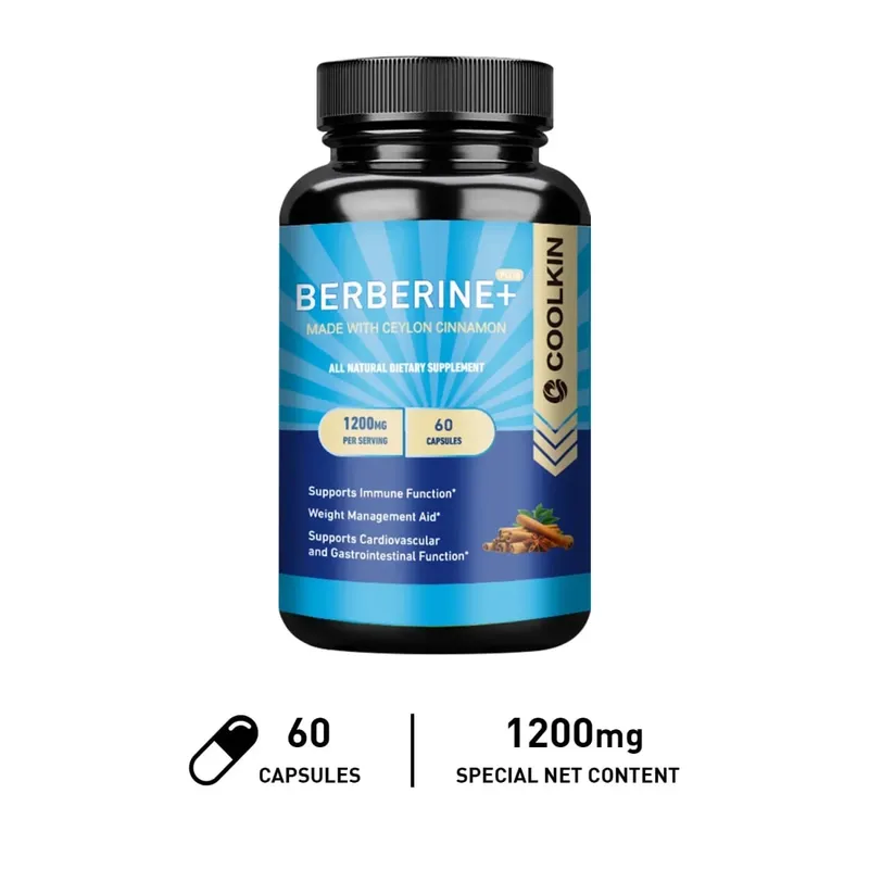 Premium Berberine HCl 1200 Mg Plus Økologisk Ceylon Kanel - Immunsystem Support Vægtkontrol supplement