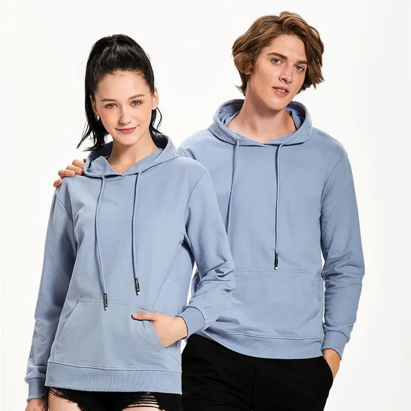 Sudadera con capucha con logotipo impreso personalizado, círculo de lana más ropa de trabajo gruesa de felpa, ropa de equipo de servicio de clase DIY, abrigo con palabra impresa
