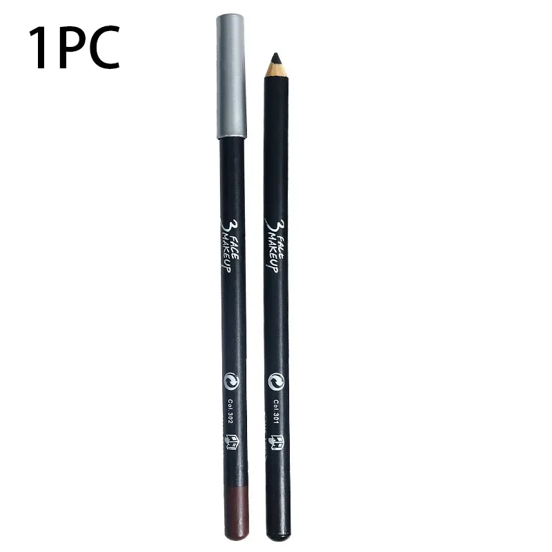 1/12 stk. vandtæt sort brun eyeliner blyanter-snavsfri, langtidsholdbar begyndervenlig glat højpigmenteret punk øjenmakeup — image 8