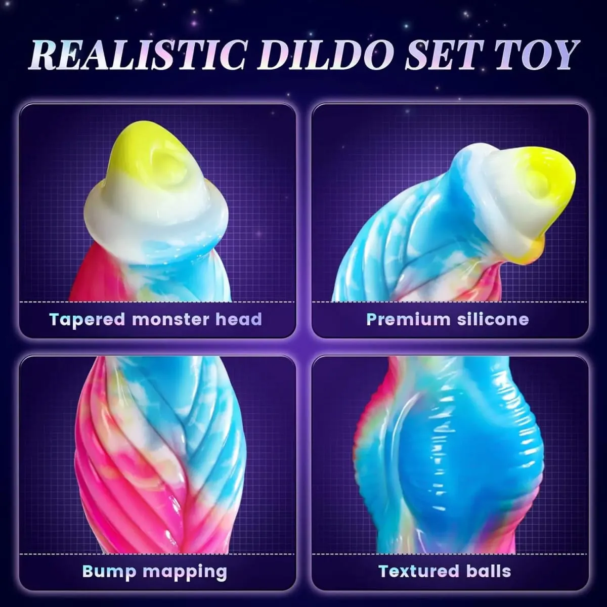 Remote Control Thrusting Monster Dildo Vibrator Thick Huge Vibrating Dildo with Suction Cup Anal Toys Adult Sex Toys for Women