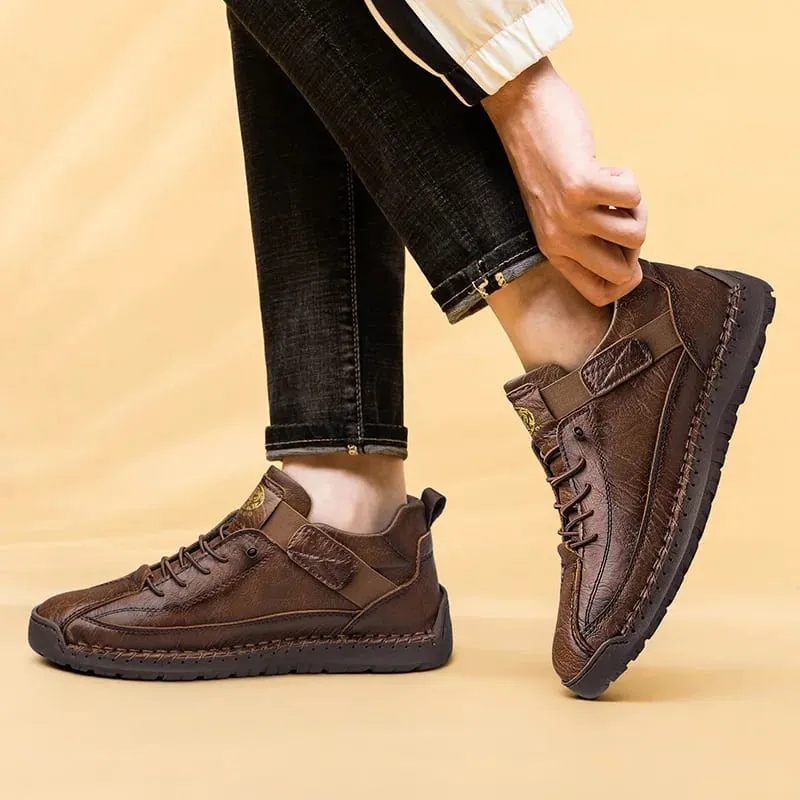 Handmade Men's High-Top Sport Casual Boots Breathable Outdoor Wear with Extended Size Options Classic Ankle Boots — image 7