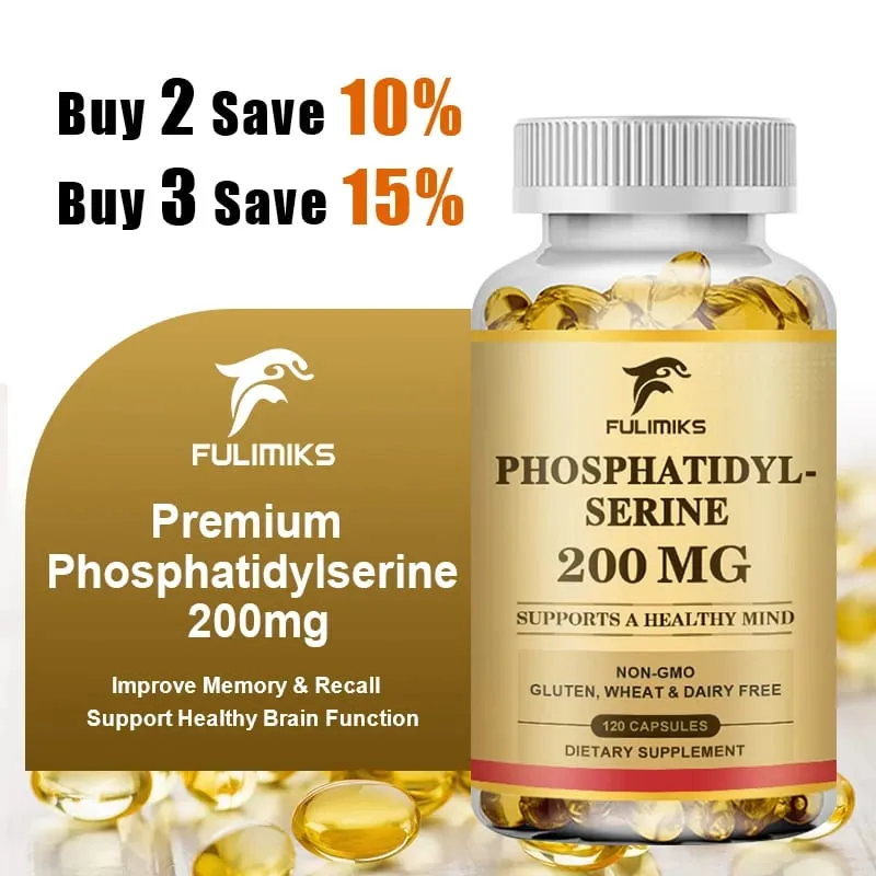 Phosphatidylserine Capsules Boosts Brain Vitality Improves Focus Memory Learning Ability & Daily Cognitive Health