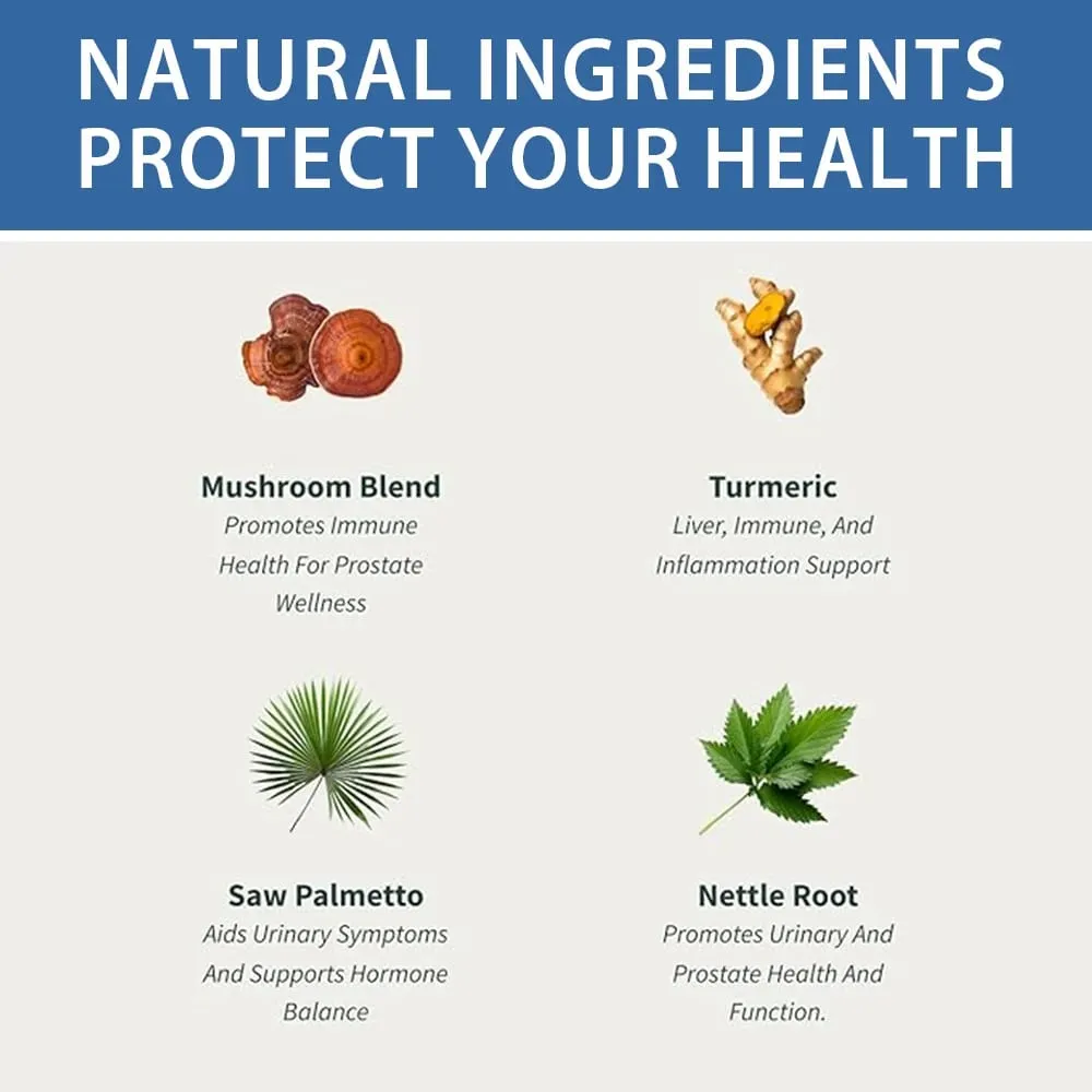 Saw Palmetto Extract Capsules Prostate Health Supplement Urinary Tract Support Promotes Prostate Health