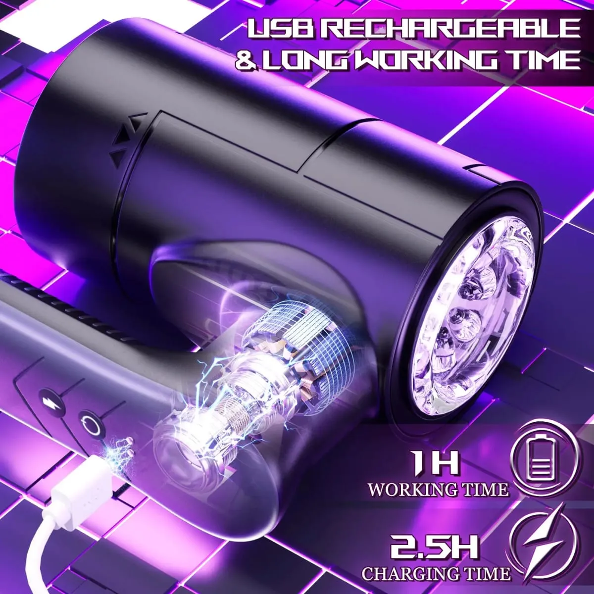 Masturbator For Men Automatic Telescopic Silicone Vagina Masturbation Anal Blowjob Oral Pussy Stimulator Sex Toys Adult Goods — image 3