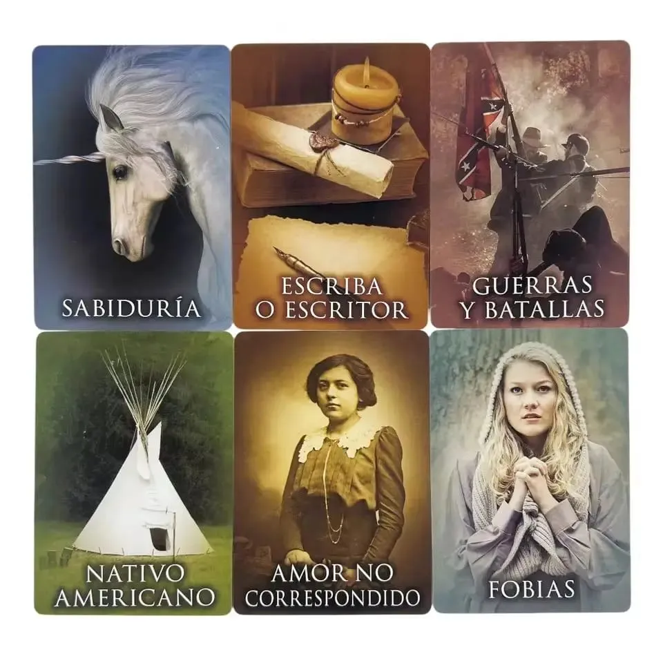 Spanish Past Of Life Oracle Cards 44pcs Edition Board Games Tarot Deck Playing Cards — image 6