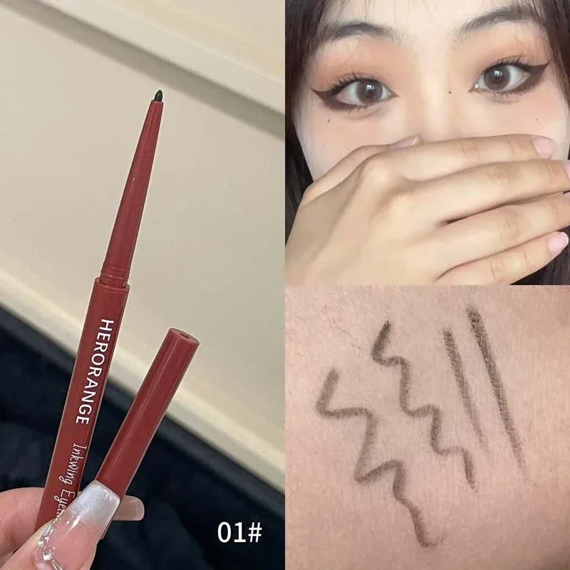 10 Colors Eyeliner Pencil Smooth Wine Red Soft High Pigment Eye Liner Pen Waterproof Matte Aegyosal Lying Silkworm Eyes Makeup — image 14