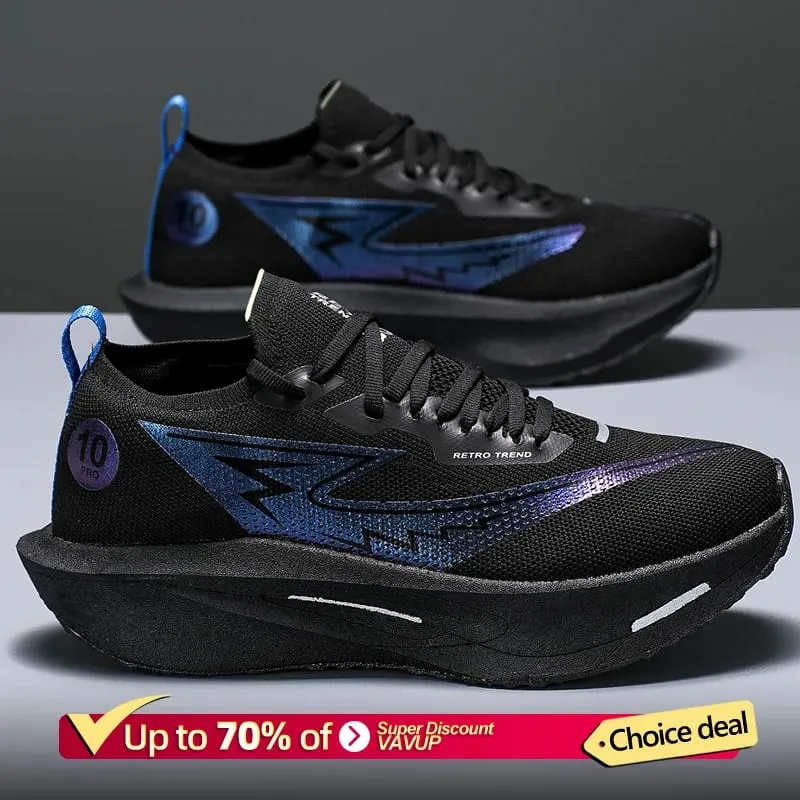 Men Sports Speciality Running Shoes Carbon Board Marathon Breathable Lightweight Women's Comfortable Athletic Nonskid Sneakers