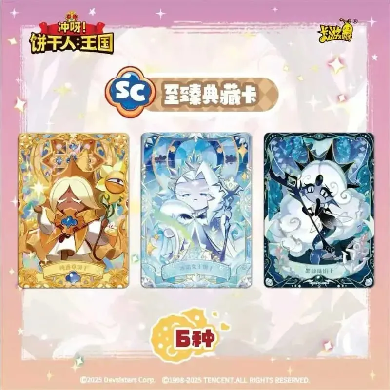 Genuine Cookie Run: Kingdom Cards Braveheart Chapter Crispy Pack Escape The Oven Adventure Anime Collection Cards Gifts