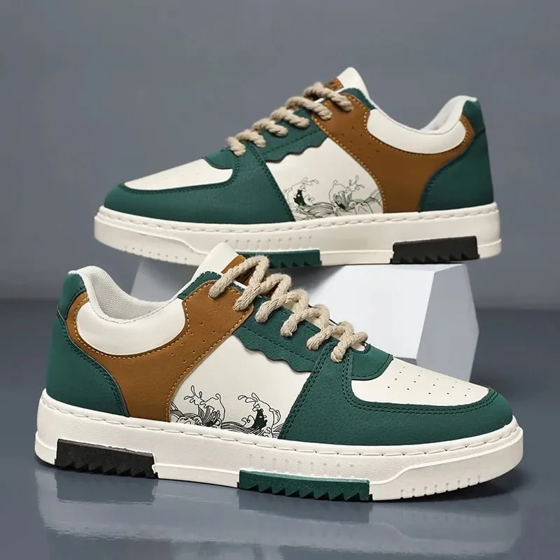 Fashionable Multifunctional Anti Slip and Wear-Resistant Casual Skateboarding Shoes Designed Specifically for Men Men's Lightwe