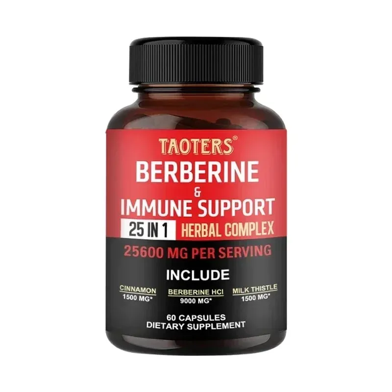 Les capsules de berbérine contiennent de la cannelle de Ceylan et du chardon-Marie pour soutenir l'équilibre du glucose, la santé du foie, la digestion et la perte de poids. — image 11